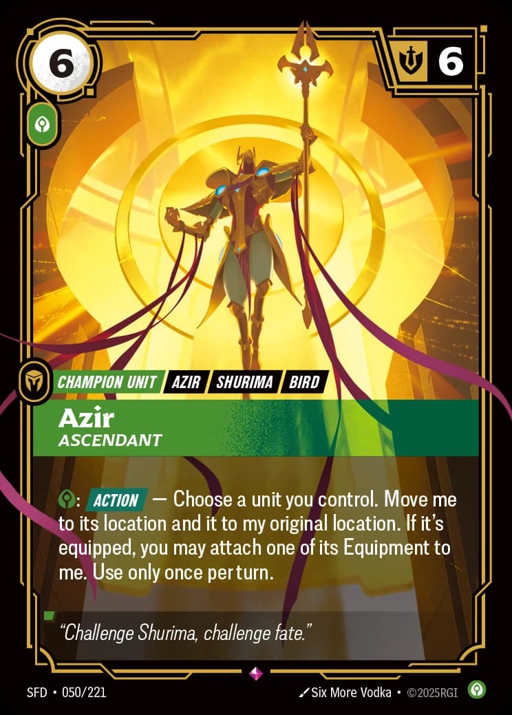 Azir, Ascendant