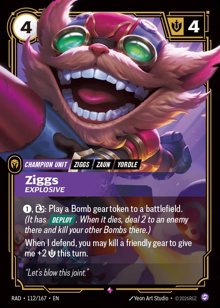 Ziggs, Explosive