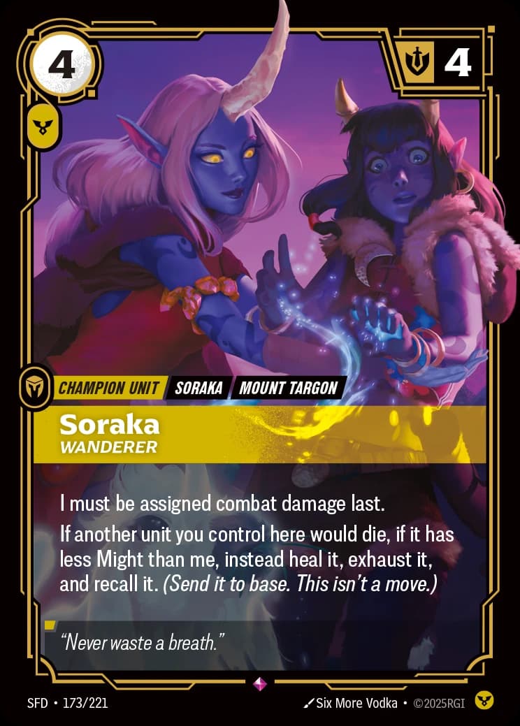 Soraka, Wanderer