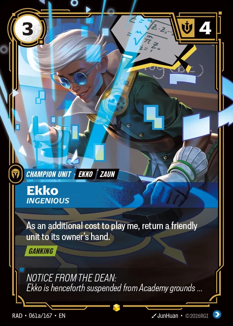 Ekko, Ingenious