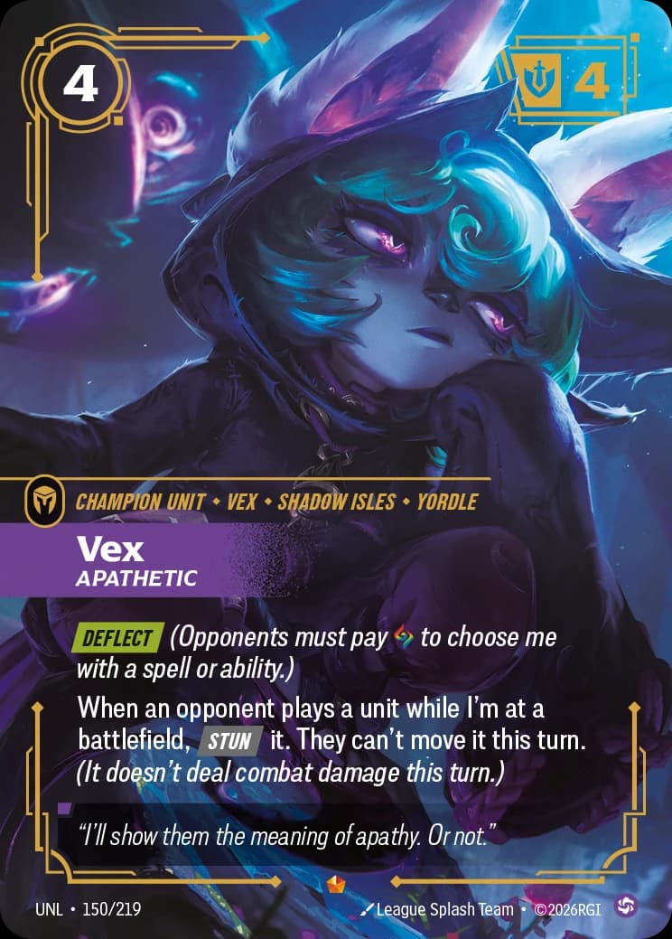 Vex, Apathetic