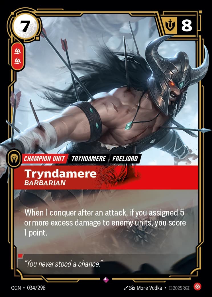 Tryndamere, Barbarian