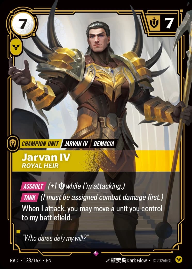 Jarvan IV, Royal Heir