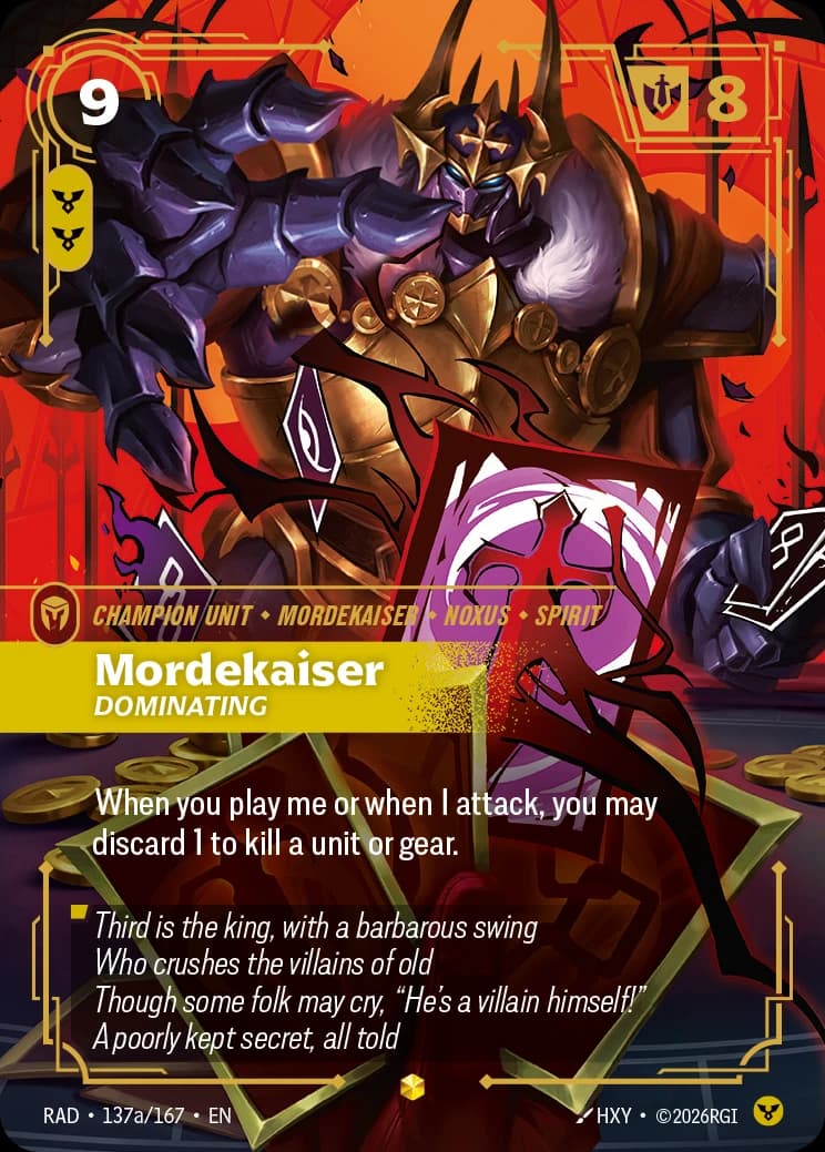 Mordekaiser, Dominating