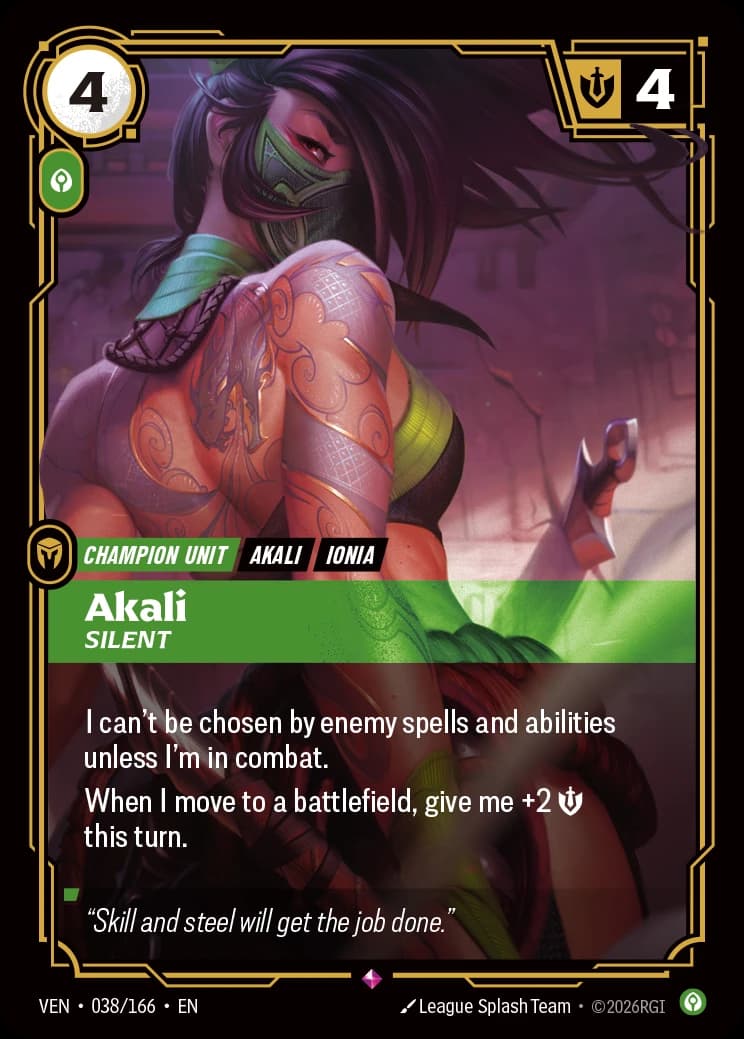 Akali, Silent