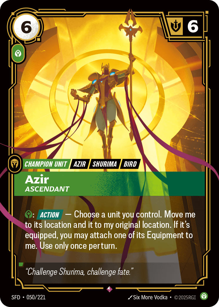 Azir, Ascendant