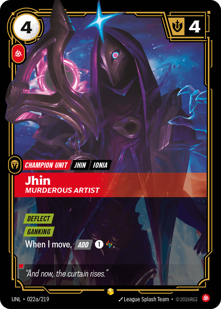 Jhin, Murderous Artist