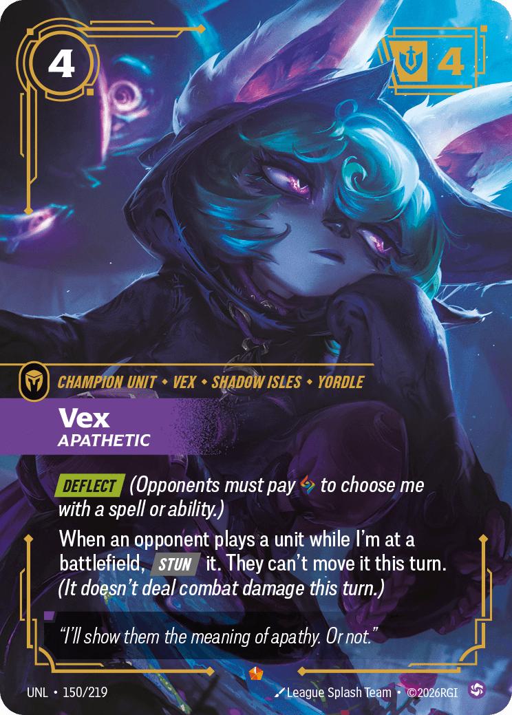 Vex, Apathetic