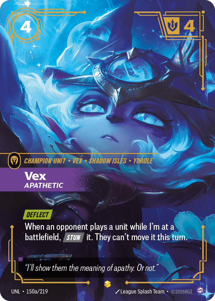 Vex, Apathetic