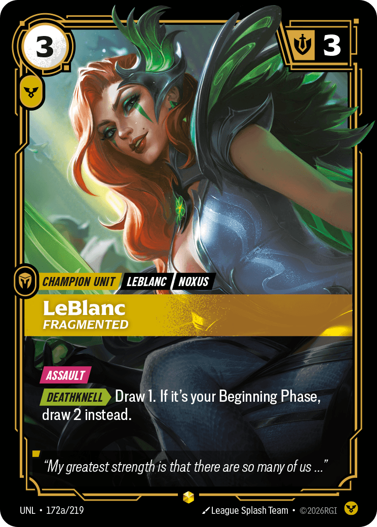 LeBlanc, Fragmented