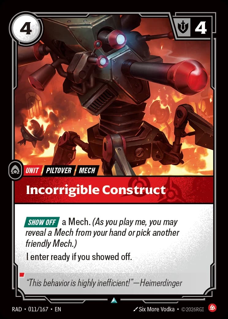 Incorrigible Construct