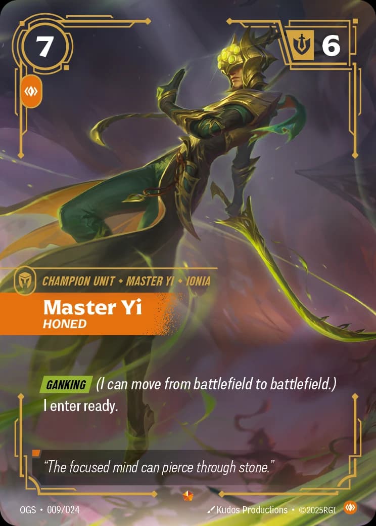 Master Yi, Honed