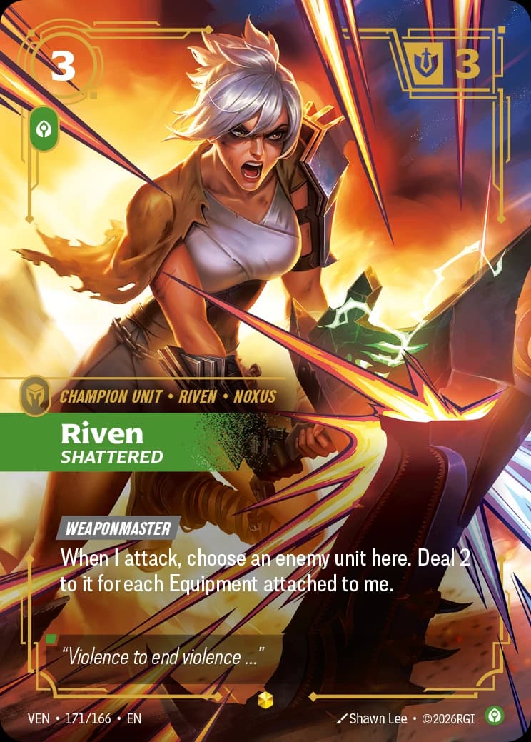 Riven, Shattered